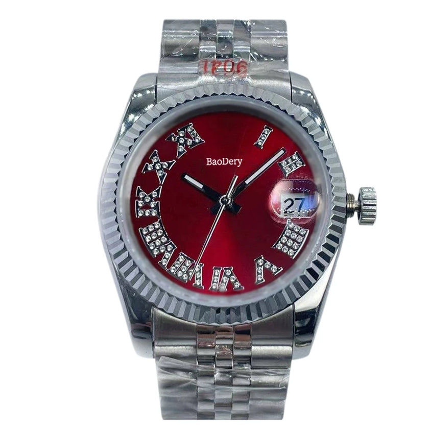 36mm Women's luxury Watch - Stainless Steel Chronograph Mechanical Watch, as Good as the Elegant ladies,Wmen's Fashion