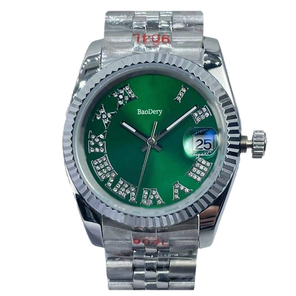 36mm Women's luxury Watch - Stainless Steel Chronograph Mechanical Watch, as Good as the Elegant ladies,Wmen's Fashion