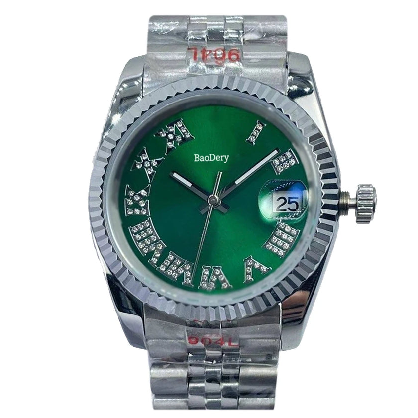 36mm Women's luxury Watch - Stainless Steel Chronograph Mechanical Watch, as Good as the Elegant ladies,Wmen's Fashion