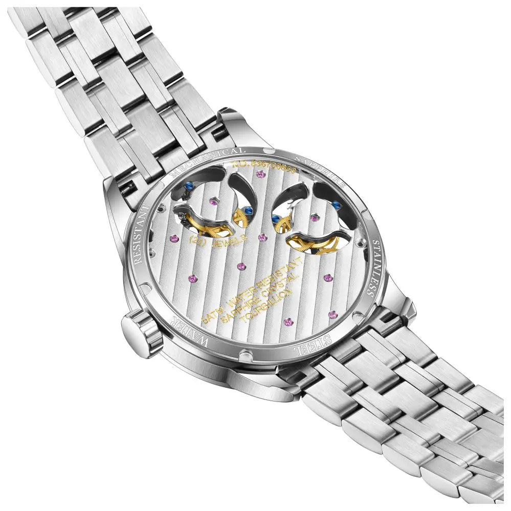 AESOP Double Tourbillon Movement Men's Mechanical Watches For Men Male Skeleton Wristwatch Luxury Sapphire Mirror Official Store
