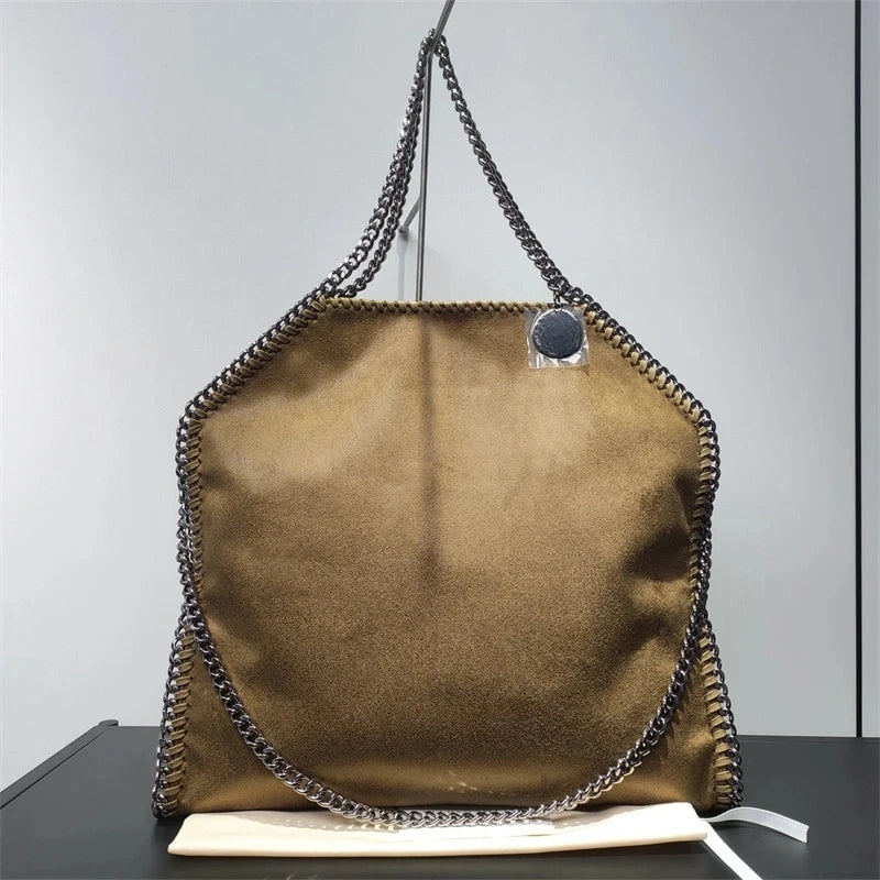 Stella New Women's Bag McCartney PVC Fabric Chain Bag European and American Fashion One Shoulder Oblique Straddle Handheld Tote