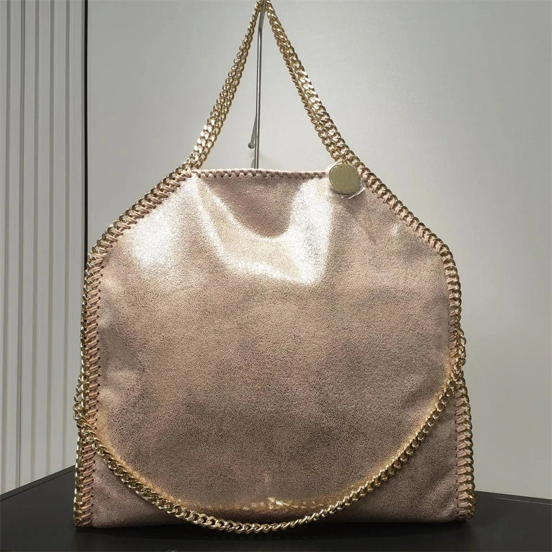 Stella New Women's Bag McCartney PVC Fabric Chain Bag European and American Fashion One Shoulder Oblique Straddle Handheld Tote