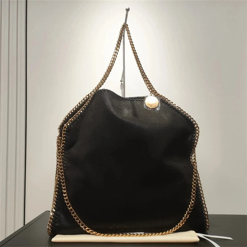 Stella New Women's Bag McCartney PVC Fabric Chain Bag European and American Fashion One Shoulder Oblique Straddle Handheld Tote