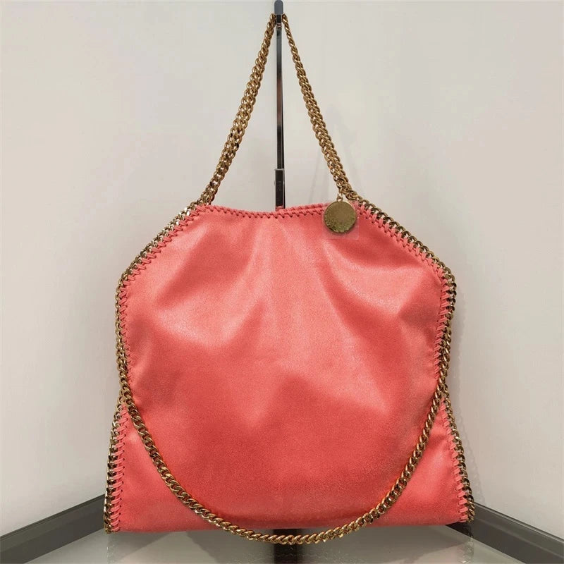 Stella New Women's Bag McCartney PVC Fabric Chain Bag European and American Fashion One Shoulder Oblique Straddle Handheld Tote
