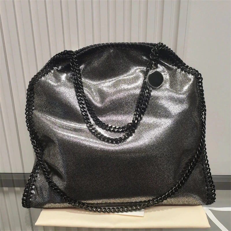 Stella New Women's Bag McCartney PVC Fabric Chain Bag European and American Fashion One Shoulder Oblique Straddle Handheld Tote