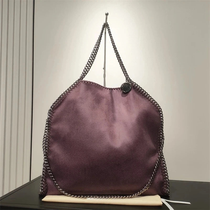 Stella New Women's Bag McCartney PVC Fabric Chain Bag European and American Fashion One Shoulder Oblique Straddle Handheld Tote