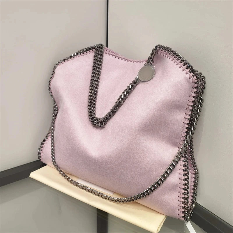 Stella New Women's Bag McCartney PVC Fabric Chain Bag European and American Fashion One Shoulder Oblique Straddle Handheld Tote