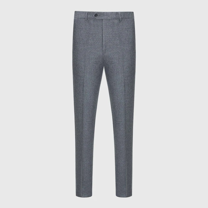 100% Wool High Quality Men Suits Pant Plus Size 42 Deep Grey Wedding Groom Business Man Casual Wear Slim Style 2021 Autumn Wear