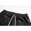 2022 Men's High Quality New Black Waxing Coated Denim Elastic Locomotive S-XL Pants Casual Straight Trousers Ins Trend Cool