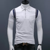 2023 Summer Casual Polo Shirt Men Short Sleeve Turn Down Collar Slim Contrast Color Polo Shirts for Mens Casual Youth Tops T49