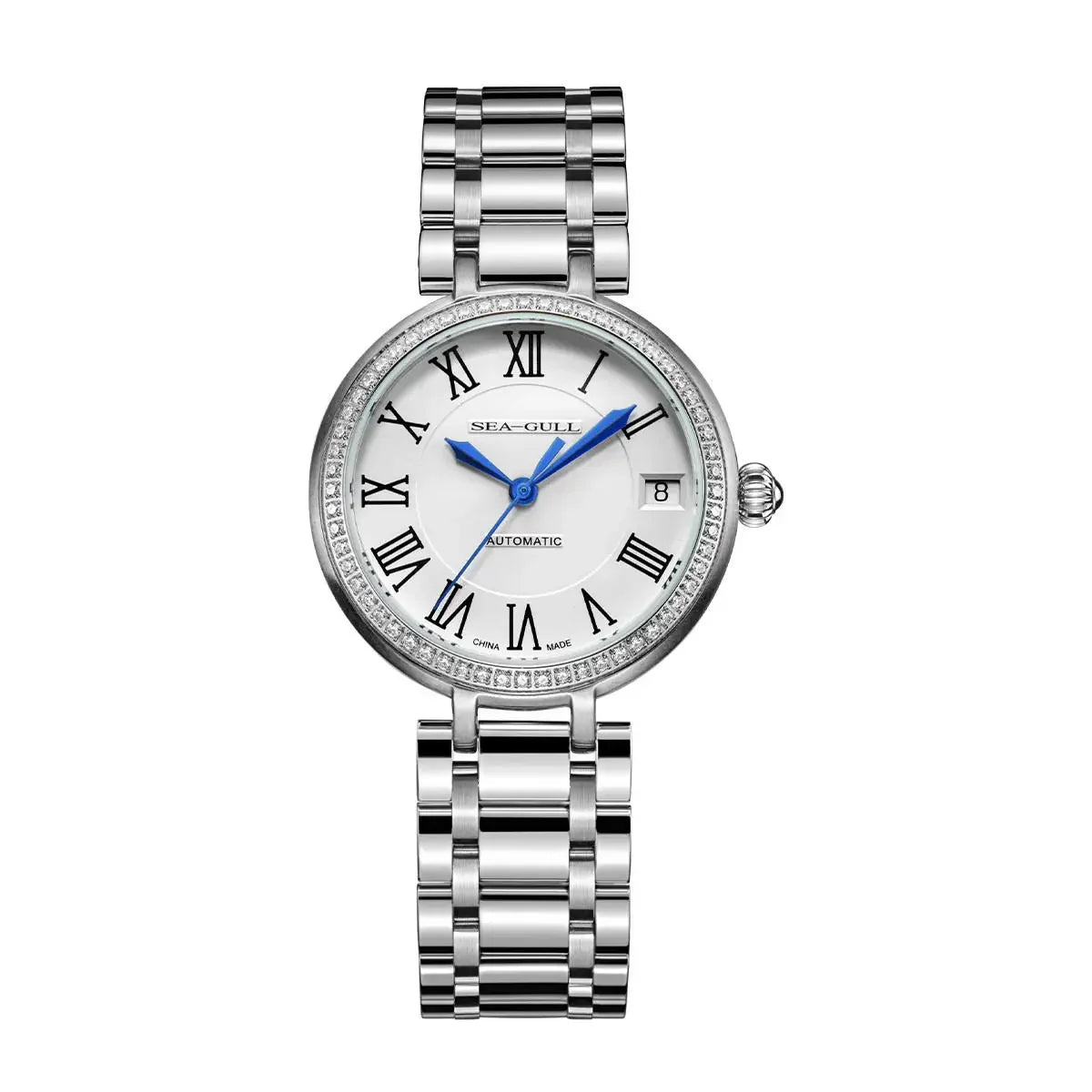 2024 Seagull Ladies Watch Automatic Mechanical Wristwatch Ultra-Thin Casual Simple Roman Holiday Sapphire Women Watch 816.417L