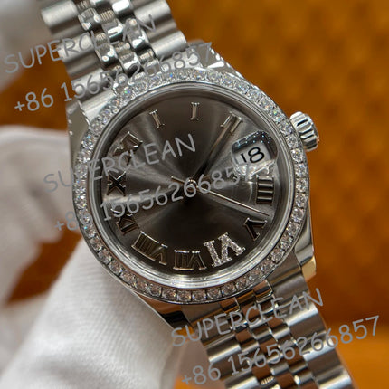 31mm Ladies Diamond Luxury Brand Watches Super Quality Automatic Mechanical Watch for Women/Girls