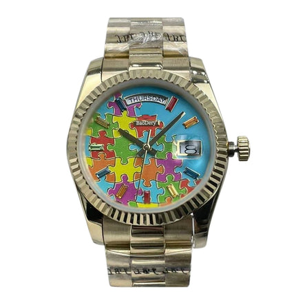 36mm Women's luxury Watch - Stainless Steel Chronograph Mechanical Watch, as Good as the Elegant ladies，Wmen's Fashion