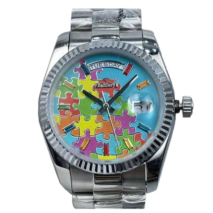 36mm Women's luxury Watch - Stainless Steel Chronograph Mechanical Watch, as Good as the Elegant ladies，Wmen's Fashion