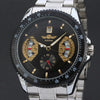 50pcs/lot winner-D164 stainless steel mechanical watch skeleton winner watch hollow out men watch wholesale winner watch