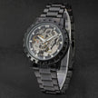 50pcs/lot winner-D218 hot seller winner watch fashion stainless steel mechanical watch roman style skeleton men  watch