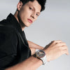 AGELOCER Original Tourbillon Watch Rainbow Bezel Men's Luxury Skeleton Manual Mechanical Watch Birthday Gift for Men