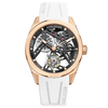 AGELOCER Original Tourbillon Watch Rainbow Bezel Men's Luxury Skeleton Manual Mechanical Watch Birthday Gift for Men
