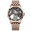 AGELOCER Original Tourbillon Watch Steel Strap Men Business Formal Luxury Skeleton Manual Mechanical Watch Birthday Gift for Men