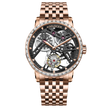 AGELOCER Original Tourbillon Watch Steel Strap Men Business Formal Luxury Skeleton Manual Mechanical Watch Birthday Gift for Men
