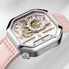 AGELOCER Women's Top Brand Square Mechanical Casual Fashion Dress Analog Ladies Luxury Watch Elegant Christmas Valentine