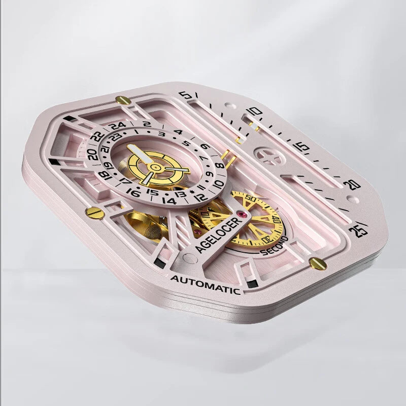 AGELOCER Women's Top Brand Square Mechanical Casual Fashion Dress Analog Ladies Luxury Watch Elegant Christmas Valentine