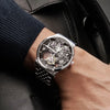 AGELOCER Original Tourbillon Watch Fashion Men's Business Formal Luxury Skeleton Manual Mechanical Watch Birthday Gift for Men