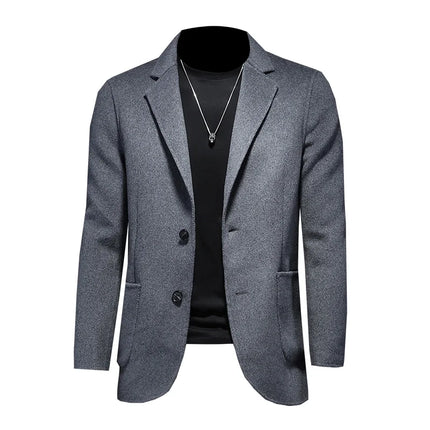 Autumn Men Suit Brand New Men's Blazer Luxury Wool  Men Classic Business Suits Jacket Male Luxurious Slim Blazers