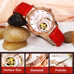 BERNY Automatic Self-winding Women Watch Skeleton Miyota Luxury Gold Watch Lady Sapphire Waterproof Mechanical Watch for Women