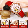 BERNY Automatic Self-winding Women Watch Skeleton Miyota Luxury Gold Watch Lady Sapphire Waterproof Mechanical Watch for Women