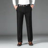 Black Clothing Men Formal Pants, Business Casual Straight Trousers, 2024 High Quality Men's Clothing, Daily Work Clothes
