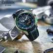 CITIZEN Watch Men's Light Eco Drive Men's Waterproof Diving Watch Luminous Stainless Steel Strap Sports Watch JW0148-12L