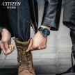 CITIZEN Watch Men's Light Eco Drive Men's Waterproof Diving Watch Luminous Stainless Steel Strap Sports Watch JW0148-12L