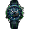 CITIZEN Watch Men's Light Eco Drive Men's Waterproof Diving Watch Luminous Stainless Steel Strap Sports Watch JW0148-12L