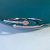 CZZL2024 Solid 18k GIA Natural 0.26ct Fancy Light Pink Diamonds I1 Bangles for Women or Men Fine Jewelries for Presents