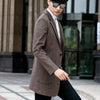 Casual Business Mens Blazers Autumn Slim Fit Long Sleeve Suit Jacket British Office Style Single Breasted Woolen Blazer Coat Men