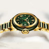 Diella Men Jade Watch Fashion Automatic Mechanical Sapphire Waterproof Luminous Watches Top Brand Genuine Jade Gold Watch