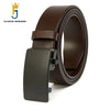 FAJARINA New Arrived Top Quality Cow Genuine Formal Automatic Buckle Men 3.5cm Width Men's Solid Cowskin Leather Belts Styles