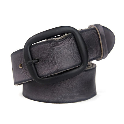FAJARINA Top Quality Mens Personality Men's Folded Cowhide Genuine Leather Western Retro Styles Cow Skin Belts for Men N17FJ091