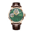 Haofa Luxury Double Tourbillon Mechanical Watch For Men Sapphire Manual Flying Tourbillon Wristwatches Skeleton Movement Watch