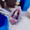 H402 Morganite Ring 5.35ct Fine Jewelry 18K Gold 100% Natural Pink Beryl Heliodor Morganite Jewellery for women Fine Ring