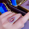 H402 Morganite Ring 5.35ct Fine Jewelry 18K Gold 100% Natural Pink Beryl Heliodor Morganite Jewellery for women Fine Ring