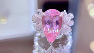 HN Morganite Ring 4.68ct Fine Jewelry 18K Gold 100% Natural Pink Beryl Heliodor Morganite Jewellery for women Fine Ring