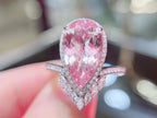 HN2024 Morganite Ring 3.66ct Fine Jewelry 18K Gold 100% Natural Pink Beryl Heliodor Morganite Jewellery for women Fine Ring
