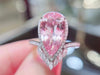 HN2024 Morganite Ring 3.66ct Fine Jewelry 18K Gold 100% Natural Pink Beryl Heliodor Morganite Jewellery for women Fine Ring