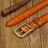 Handmade Belt Buckles for Men Thick Natural Vegetable Tanned Leather Leather Pin Buckle Mens Waist Belt Men's Belt Gifts for Men