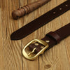Handmade Belt Buckles for Men Thick Natural Vegetable Tanned Leather Leather Pin Buckle Mens Waist Belt Men's Belt Gifts for Men