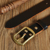 Handmade Belt Buckles for Men Thick Natural Vegetable Tanned Leather Leather Pin Buckle Mens Waist Belt Men's Belt Gifts for Men
