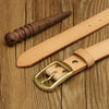 Handmade Belt Buckles for Men Thick Natural Vegetable Tanned Leather Leather Pin Buckle Mens Waist Belt Men's Belt Gifts for Men
