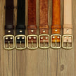 Handmade Belt Buckles for Men Thick Natural Vegetable Tanned Leather Leather Pin Buckle Mens Waist Belt Men's Belt Gifts for Men